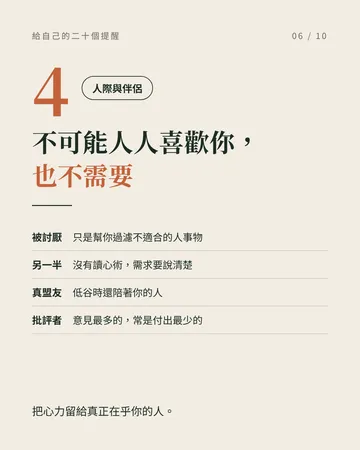 給自己的二十個提醒 第 6 張