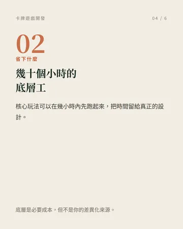 卡牌遊戲開發：底層邏輯不用從零手刻 第 4 張