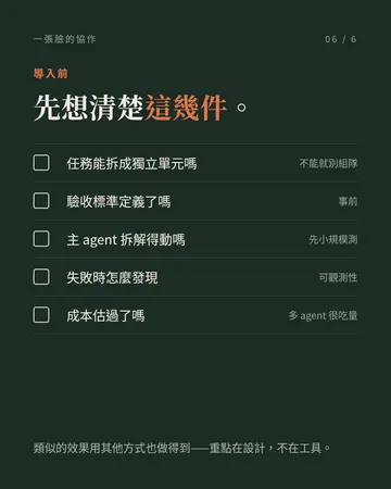 一張臉的協作：單一入口的多 agent 分派 第 6 張