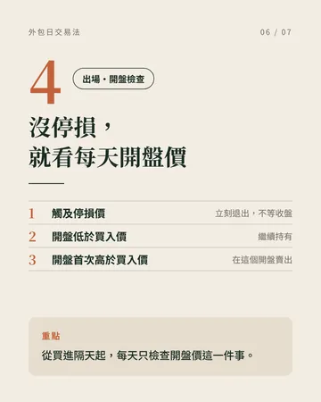 只看日線價格的外包日交易法 第 6 張