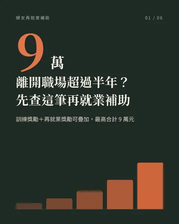 離開職場超過半年？先查這筆再就業補助 封面