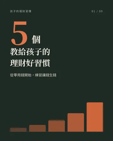 教給孩子的 5 個理財好習慣 封面