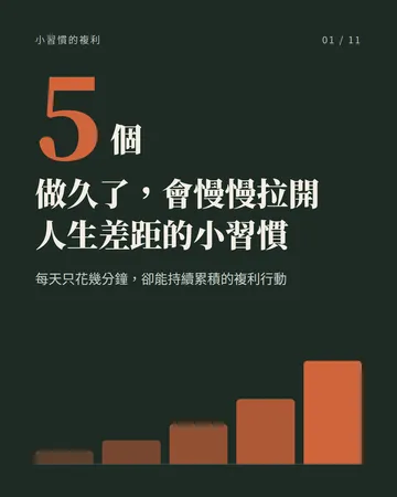 五個做久了會慢慢拉開人生差距的小習慣 封面