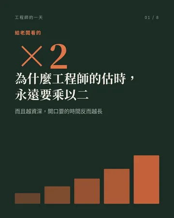 為什麼工程師的估時永遠要 ×2 封面