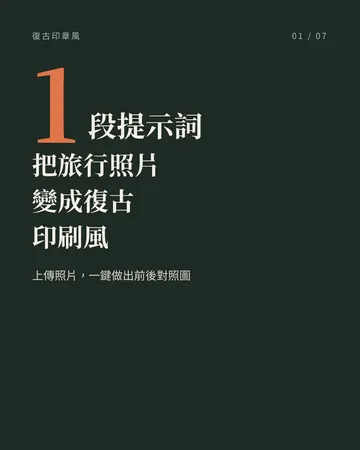 把旅行照片變成復古印刷風（附提示詞） 封面