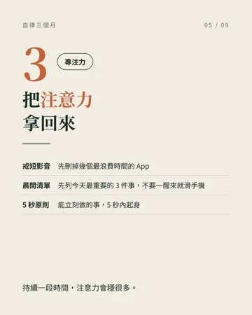 自律三個月 第 5 張