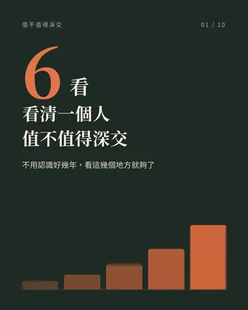 看清一個人值不值得深交的 6 個地方 封面