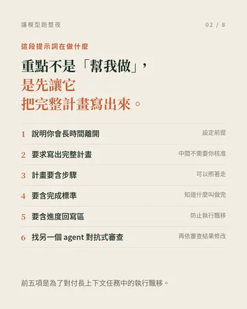 讓模型跑整夜任務的提示詞 第 2 張