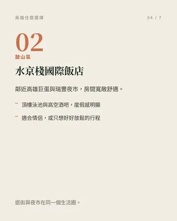 高雄住宿：依區域挑一間 第 4 張