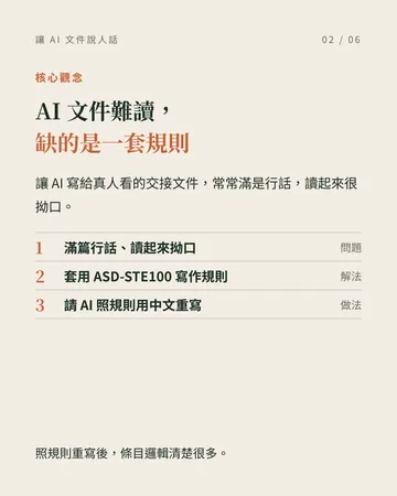 讓 AI 寫的文件,讀起來像說明書 第 2 張